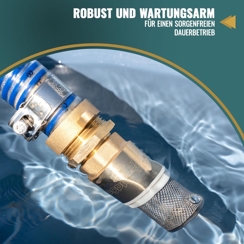 Poppstar Suction Filter Set, Foot Valve with Check Valve 1
