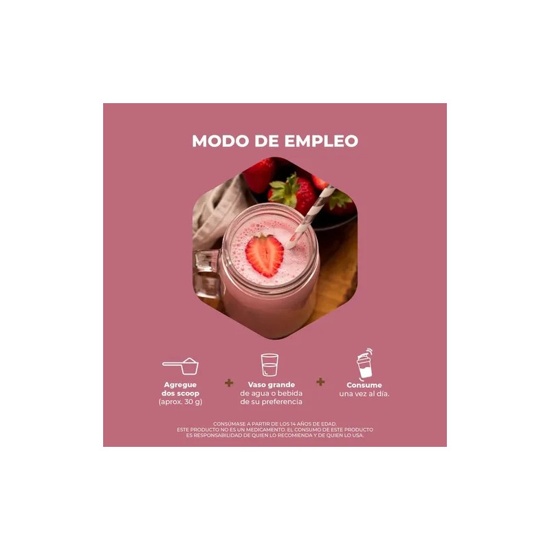 Proteína Vegetal Sabor Malteada de Fresa Pronat 400 g