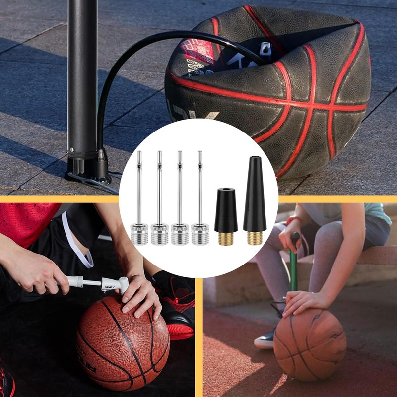 CPJJ 6 Piece Ball Pump Needle Set Needle Inflator Kit