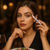 Waterproof Microblading Eyebrow Pen, Dual-End Design with 2-Prong Micro-Fork Tip