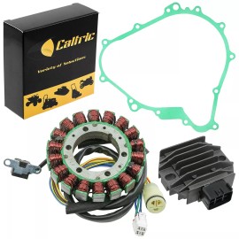 Caltric Stator & Regulator Rectifier W/Gasket For Yamaha Kodiak 400 YFM400 2000-2006