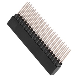 Hilitand 3pcs Female Header Electronic Components Other Electronic Components Pin Header 2 x 20 Pins 2.54m Pitch Extra High Female Double Row Short Pin Header Compatible Raspberry Pins