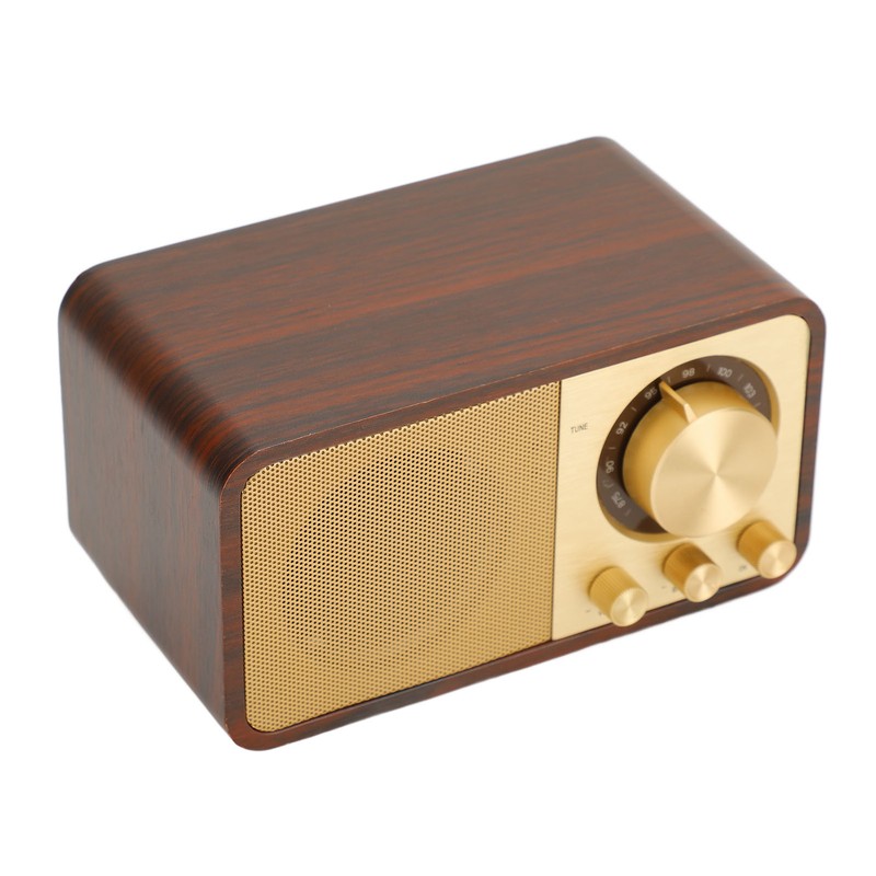 Retro Wood Bluetooth Speaker Clear Sound Quality Mini Portable Wireless