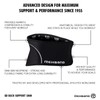 Rehband Back Brace Black, Back Support Belt Made of 5