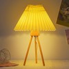Desk Lamp Retro Style Versatile Pleated Bedside Table Lamp Reading