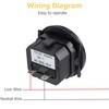 AMTOVL Quartz Hour Meter Round DC 12v 24v 36v 48V