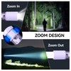 VAVOFO Purple LED EDC Flashlight - USB-C Rechargeable, Waterproof, Zoom