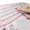 Ivaso 80 Pcs Keyboard Sticker for Long Nails Typing and
