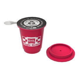 Evil Coffee Clutch Cup Freeze Dried Coffee - Light Roast, 12 Single Servings Pods, Commuters, Travelers & Campers