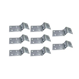 QCAA Heavy Duty Durable Steel Chest Hinge for Box, Door & Cabinet, 1-1/2" x 1.8 mm, Zinc Plated, 8 Pack, Made in Taiwan