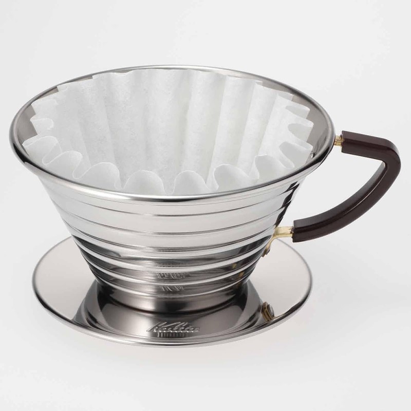Carita Kalita Stainless Steel Coffee Dripper Wave Series - 2-4