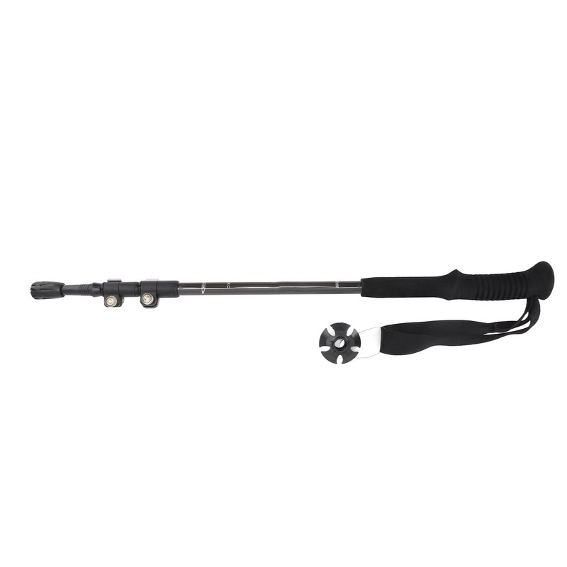 Hiking Stick 3 Section Carbon Fiber Rod EVA Foam Handle