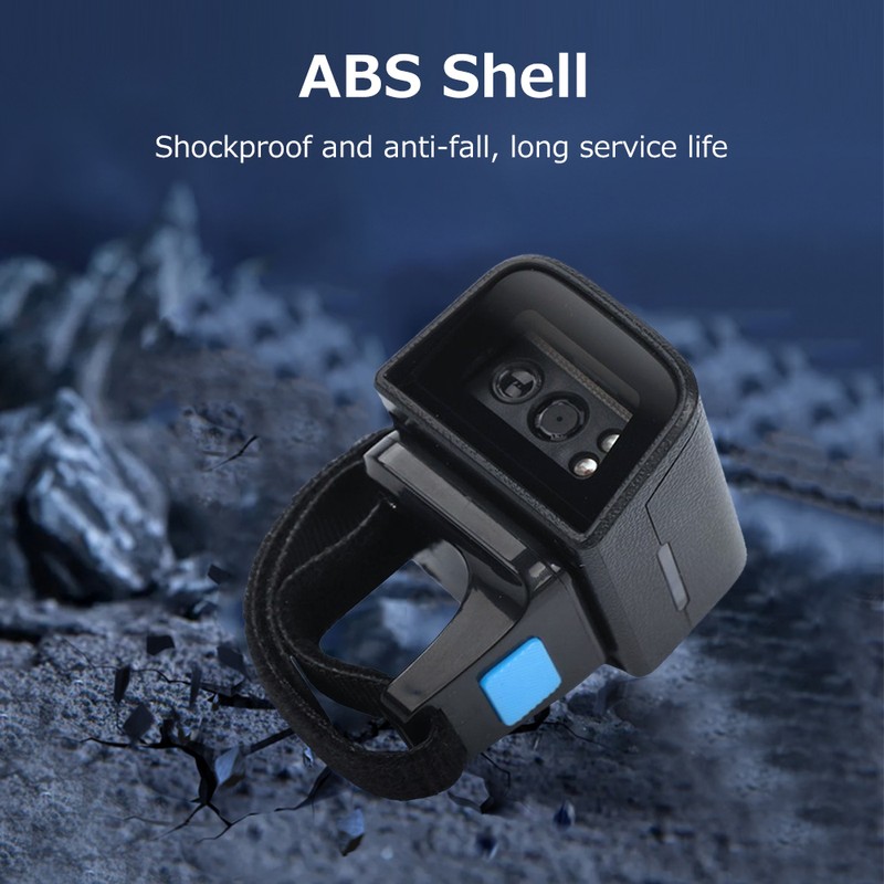 Wearable Ring Type Barcode Scanner USB Wired+2.4G+BT Three-mode Connection Support