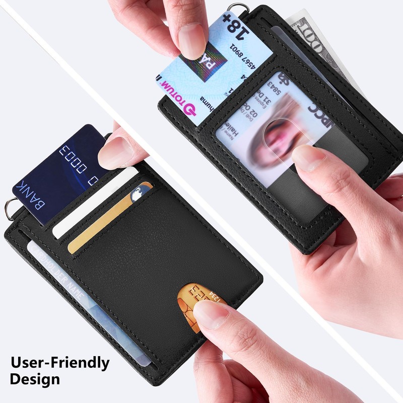 Mayski Slim Minimalist Wallet, Front Pocket Wallets, RFID Blocking, Credit