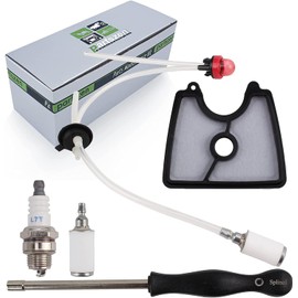partszen 581798001 Fuel Line Filter Grommet Primer Bulb kit for Husqvarna 125B 125BX 125BVX Handheld Leaf Blower with Spark Plug with Screwdriver
