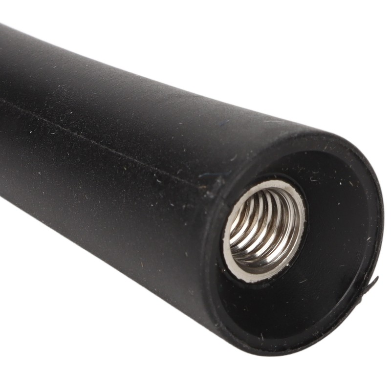 Motorcycle Short Antenna Mast 6 3/4in Long Screw in Rubber