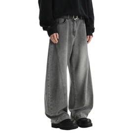 DOSLAVIDA Baggy Jeans Y2K Hip Hop Jeans Vintage Denim Pants Streetwear Skater Casual Wide Leg Trousers