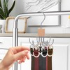 Niuoppy 2PCS 360°Swivel Belt Hanger for Wardrobe, Belt Hangers for