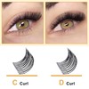 B&Qaugen Pre-made Eyelash Fans, 4D-D-0.07-15 Long Foot, Pre-made Fans, Eyelash