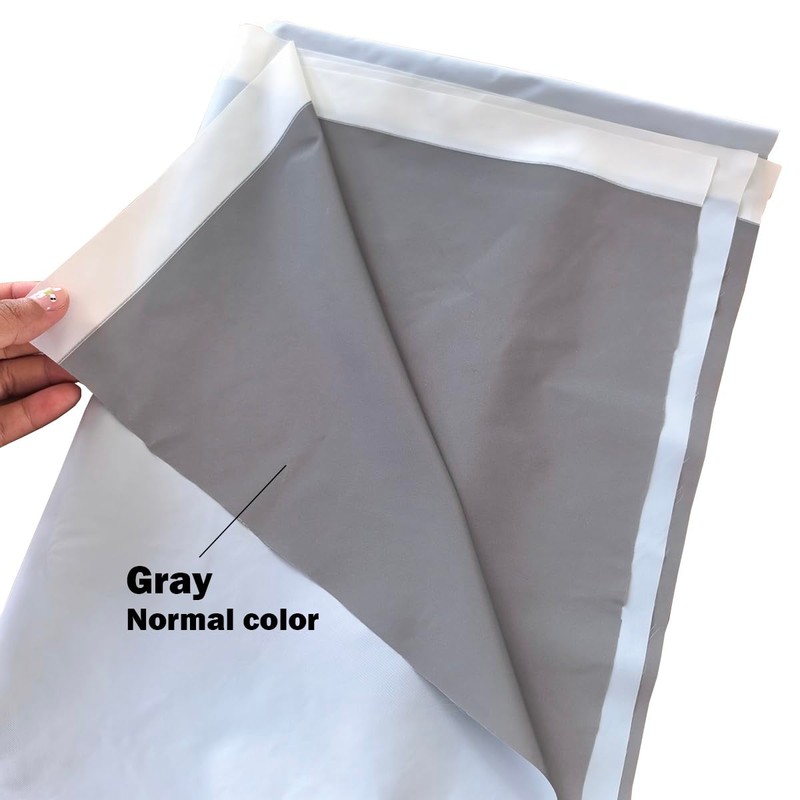 NOZUONO High Visibility Silver Reflective Fabric Gray Soft Polyester Material