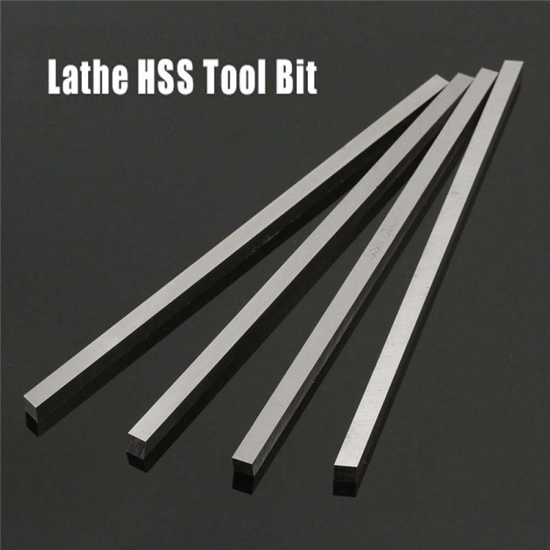 HSS Lathe Tool Bit, 5mm x 5mm x 200mm Square