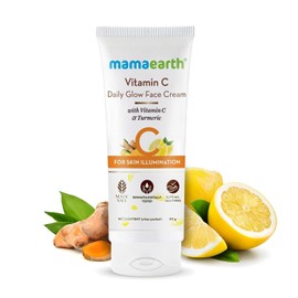 MAMAEARTH Vitamin C Daily Glow Face Cream with Vitamin C & Turmeric 2.82 Oz / 80g
