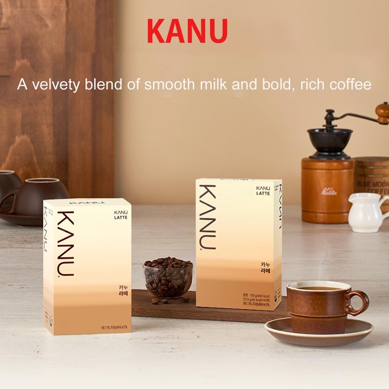 Maxim KANU Latte Instant Mixed Coffee Sticks (13.5g x 10