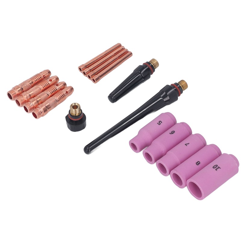 16PCS TIG Welding Torch Accessories Kit Copper Ceramic Plasma Cutter