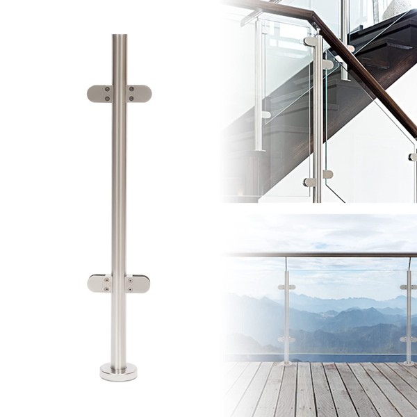 Glass Balustrade Railing Post 304 Stainless Steel Railing Post, Glass