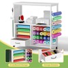 MASHELLY Craft Storage Cart, Compatible with Cricut Cutting Machines, Features