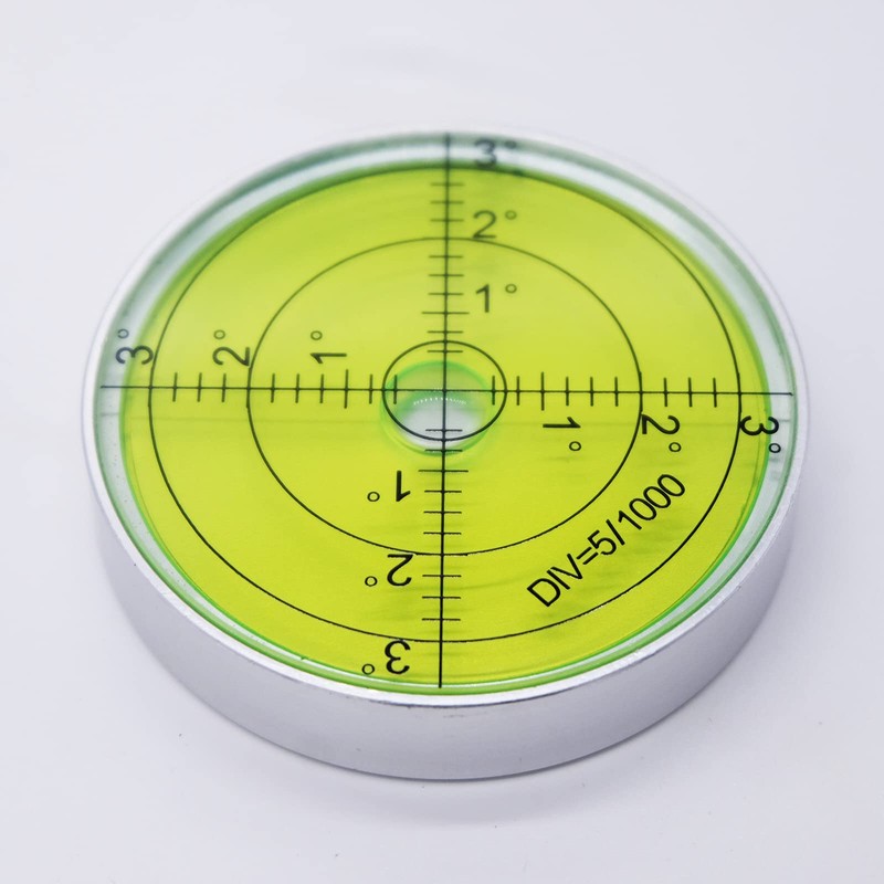 Aluminium High Precision Horizontal Leveler Bubble Level Tool Circle Round