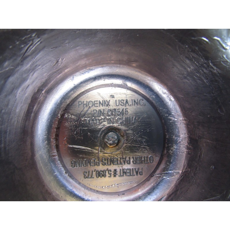FEATHERLITE 5 lug 4.5" Bolt Circle Trailer Chrome Center Hub