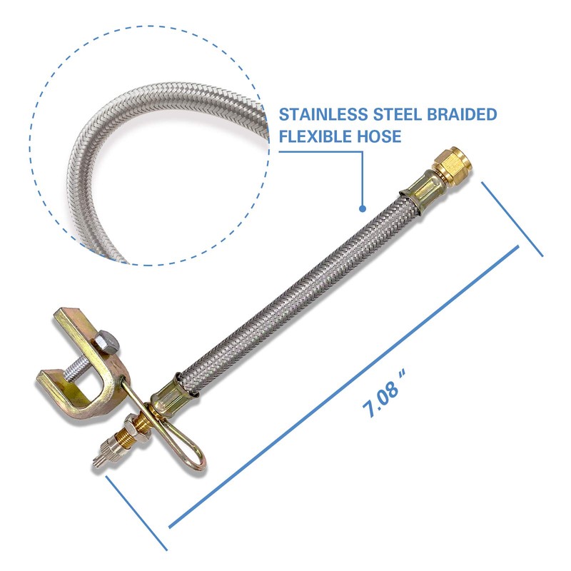 CKAuto 2 pcs 7"/180mm Metal Valve Stem Extenders, Universal Valve