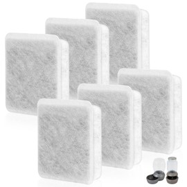 Charcoal Water Filter Replacement, Dog Cat Water Bowl Filter Pet Water Filter Fit for Gravity Waterer Bowls Pack of 6