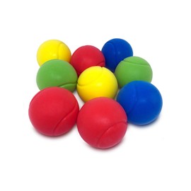 E-Deals 70mm Soft Foam Tennis Balls Bundle Pack of 9 - Assorted Colours