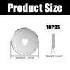 10 Pcs 45mm Rotary Cutter Blades – Fits Olfa, Fiskars
