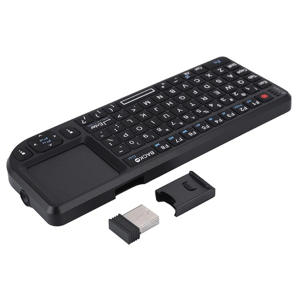 Socobeta Slim Wireless Keyboard Ultra Mini Touchpad Rechargeable Backlit Keyboard