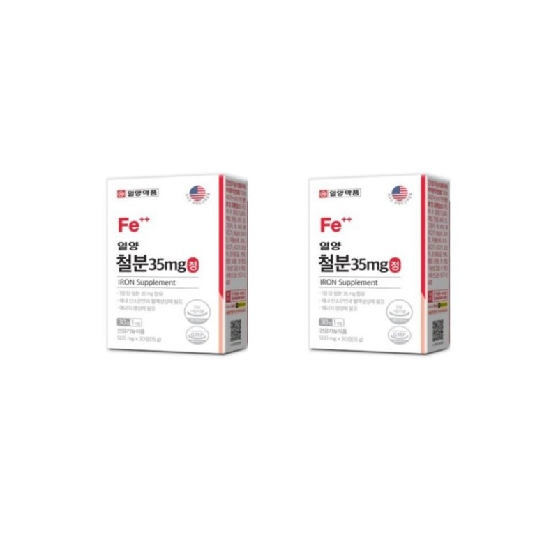 일양 FE 철분 35MG 30정 X 2개 남성철분제 철분영양제 청소년
