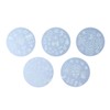 Beaupretty 5pcs Christmas Nail Art Stamping Plate Christmas Tree Snowman
