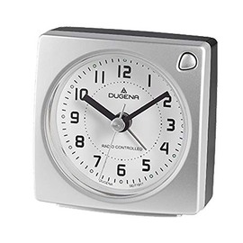 Dugena Radio Alarm Clock 4460941, Radio Signal for MEZ/CET, with Alarm Clock, Alarm Repeat, Dial Lighting, Increasing Alarm Signal, Dimensions 73 x 75 x 40 mm