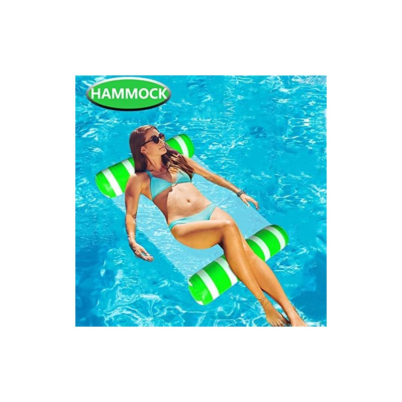 BLOFUN 2 Pack Water Swimming Pool Float Hammock,Pool Float Lounger,Water