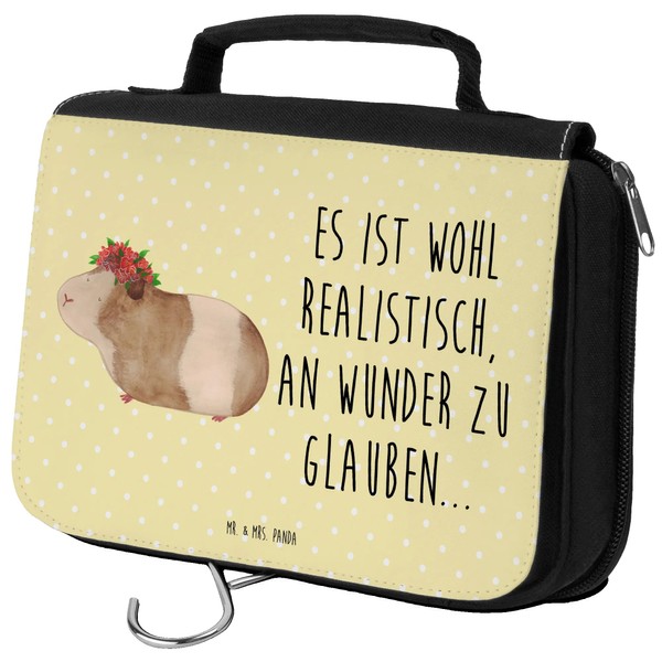 Mr. & Mrs. Panda Toiletry Bag Guinea Pig Wise, yellow,