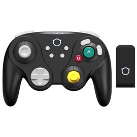 NINJACON NYXI Warrior GameCube Controller for Switch/NGC/Wii/PC, Wireless Switch Pro Controller with Hall Effect Joysticks/Trigger, Mechanical Switch A/B/X/Y, HD Rumble,6-Axis Gyro,Programmable