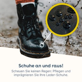 eco:fy Vegan Shoe Leather Balm with Microfibre Cloth Leather Wax Shoe Wax Leather Care for All Smooth Leather Shoes 50 ml