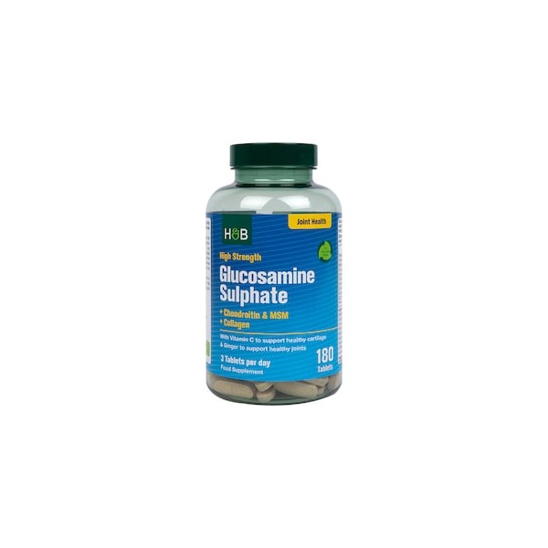 Holland & Barrett High Strength Glucosamine & Chondroitin Complex 180 Tablets