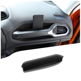 JeCar for Jeep Renegade Grab Handle Storage Tray Passenger Grab Bar Storage Organizer for Jeep Renegade 2015-2023