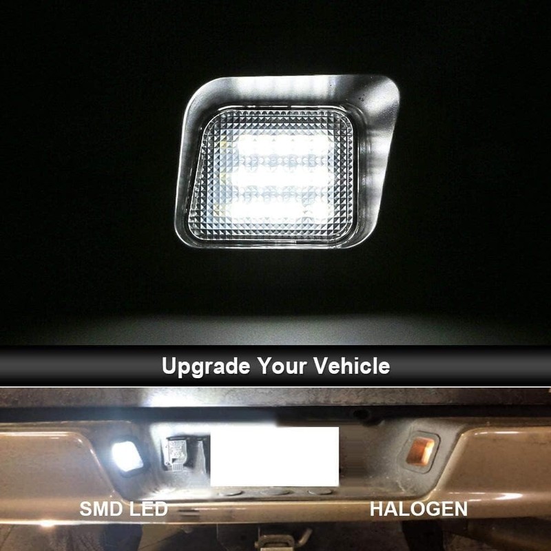 Gempro LED License Plate Light Lamp Assembly Replacement For 2003-2018