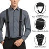 Mens Suspenders Hidden Suspenders for Men Heavy Duty Adjustable Elastic
