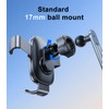DICMKY Universal 17mm Ball Mount Phone Holder Gravity Clamp for