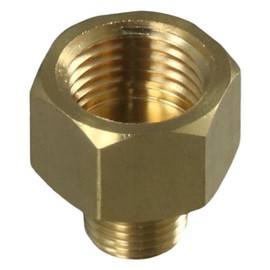 Urjumpea Brass Tube Fitting Reducer Adapter 3/8" Male x 1/2" Female Male Female Wire Connection Conversion Ideal for Air, Propane, LP and Natural Gas